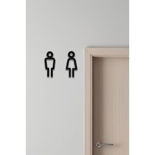 Storemax Wc Tabelası, Tuvalet Levhası, Kadın Erkek Tabela