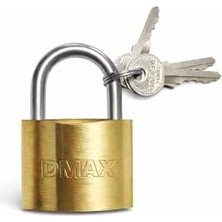 Storemax 50 mm Pirinç Gövdeli Anahtarlı Asma Kilit, Sertleştirilmiş Çelik Kancalı, Dayanıklı ve Güvenli Kilitleme, Ev Depo Garaj Bahçe ve Iş Yeri Kullanımı Için