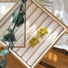 Alice İsstanbul Fıstık Yeşili Taşlı Yengeç Küpe