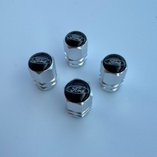 Aksefuar Lazer Förd ile Uyumlu Logolu Alüminyum Altıgen Sibop Kapağı (Takım)