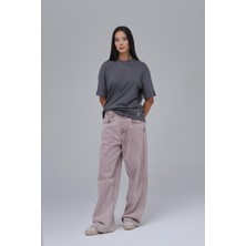 Saw Urbanity Saw Club Basic Regular Fit Tişört Kadın Füme