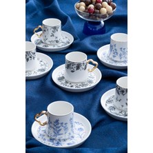 UltraMint Şık 6'lı Kahve Fincanı Takımı, 90 Ml, Zarif ve Dayanıklı Tasarım