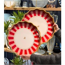 UltraMint 2'li Pink Bird Lüks Tepsi Seti, Şık ve Zarif Tasarım