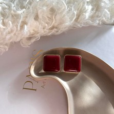 Alice İsstanbul Bordo Cecilia Küpe