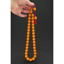 Turuncu 15X16 Orjinal Bakalit Sıkma Tespih