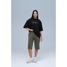 Saw Urbanity Hope Oversize Tişört Kadın Siyah