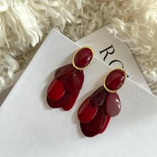 Alice İsstanbul Bordo Amelia Küpe