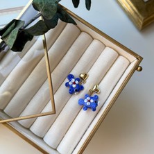 Alice İsstanbul Seramik Lacivert Balıklı Küpe