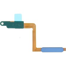 Tkgz Samsung Galaxy A7-2018  - SM-A705F Parmak Izi Okuyucu Flex Mavi