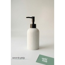 VarBiFırsat Modern Desenli Seramik Sabunluk 180 ml