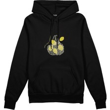 The Lucid Lab Make Some Lemonade Oversize Hoodie - Siyah