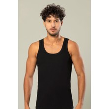 Erdem Erkek Kalın Askılı %100 Pamuklu 6'lı Paket Ribana Atlet 1110