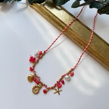 Alice İsstanbul Fuşya Ipli Charm Kolye