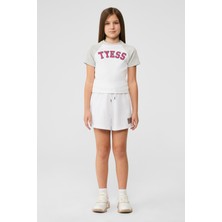 Tyess Bg Store Kız Çocuk Beyaz Tshirt