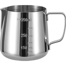 PremiumPort 350 ml Paslanmaz Çelik Kahve Süt Köpürtme Potu, Barista Sütlük