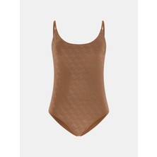 Guess Diane Tek Parça Kadın Bej Mayo E6GJ25KCUO2-G1FA