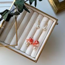 Alice İsstanbul Seramik Incili Ahtapot Küpe