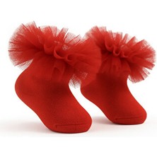 Olay Tüllü Bebek Çorabı Yılbaşı Konsept 0-12 Ay 15010037