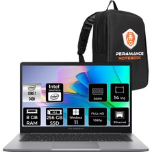 Asus Expertbook P1 Core 7 240H Notebook 8GB RAM 256GB SSD 14" FHD Win11 Home + Per4 Çanta P1403C716512G0DP351