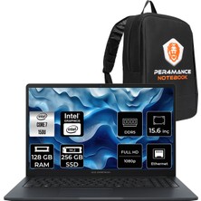 Asus Expertbook B1 Core 7 150U Notebook 128GB RAM 256GB SSD 15.6" FHD FreeDOS + Per4 Çanta B1503CVAIS78020P346