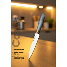 Castle Doğrama Mutfak Şef Bıçak Et Ekmek Sebze Salata Şef Bıçağı Lzg-27