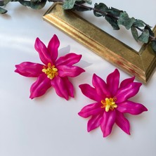 Alice İsstanbul Pembe Boncuklu Çiçek Küpe