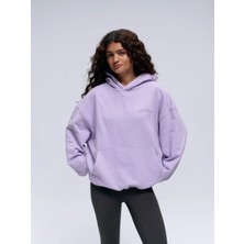Adanola Varsity Oversized Hoodie - Lilac Purple