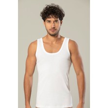 Erdem Erkek Kalın Askılı %100 Pamuklu 6'lı Paket Ribana Atlet 1110