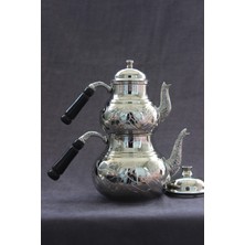 PremiumPort Kalın Bakır Çaydanlık, Döküm Emzikli, Çift Kapaklı, Şık ve Dayanıklı