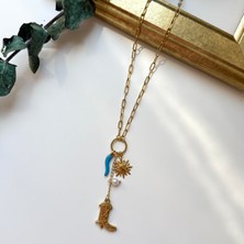 Alice İsstanbul Çelik Çizme&güneş Charm Kolye