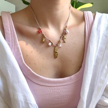 Alice İsstanbul Çelik Renkli Ipli Beach Charm Kolye