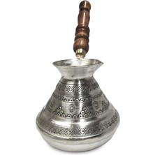 PremiumPort El Işlemeli Kalın Bakır Cezve, Büyük Boy, Şık ve Dayanıklı Tasarım