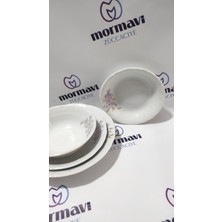 UltraMint Şık 24 Parça Porselen Yemek Takımı, 6 Kişilik Set