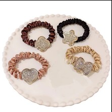 TrendyChic 4'lü Taşlı Lastik Toka