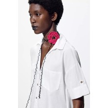 Alice İsstanbul Marka Örgü Çiçek Kolye