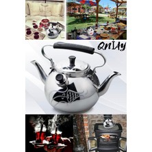 PremiumPort Çift Taraflı Alüminyum Çaydanlık, Kamp ve Ev Kullanımı Için Muhabbet Seti