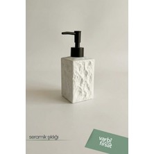 VarBiFırsat Modern Desenli Seramik Sabunluk 180 ml