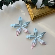 Alice İsstanbul Pembe&mavi Çiçek Küpe