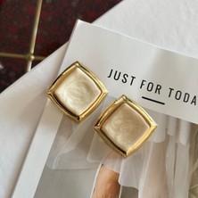 Alice İsstanbul Beyaz Alicia Küpe