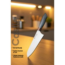 Castle Sivri Şef Mutfak Şef Bıçak Et Ekmek Sebze Salata Şef Bıçağı Lzg-24