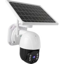 Aksiyon Global Solar Panelli Su Geçirmez Gece Görüş Destekli Kablosuz Bağlantılı Güvenlik Kamerası ( Lisinya )