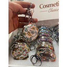 Elif Aksesuar Taşlı El Aynası Anahtarlık 6 cm