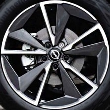 RC 19 Inç 5X114.3 Qashqai Uyumlu Siyah Elmas Kesim Jant Modeli (4 Adet)