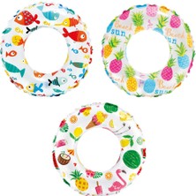 Aksiyon Global Desenli Lüks Simit 51 cm Intex - 59230 (Lisinya)
