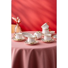 UltraMint Şık 6 Kişilik Kahve Fincan Takımı, Zarif ve Modern Tasarım