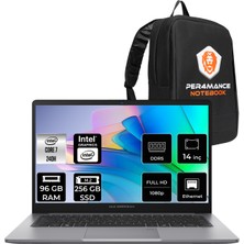 Asus Expertbook P1 Intel Core 7 240H 96GB 256GB SSD 14" Fhd Fdos Taşınabilir Bilgisayar & Per4 Çanta P1403C716512G0DP341