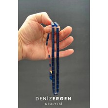 Imzalı Ateş Mor Kesme 11 x 7 Tespih
