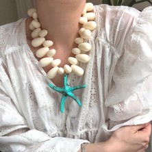 Alice İsstanbul Krem Boncuklu Deniz Yıldızı Kolye