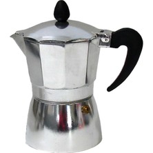 PremiumPort Alüminyum Moka Pot 3 Cup, Kahve Demleme Seti, Dayanıklı ve Şık Tasarım