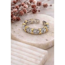 Stainless Steel x Detaylı Ayarlanabilir Çelik Yüzük